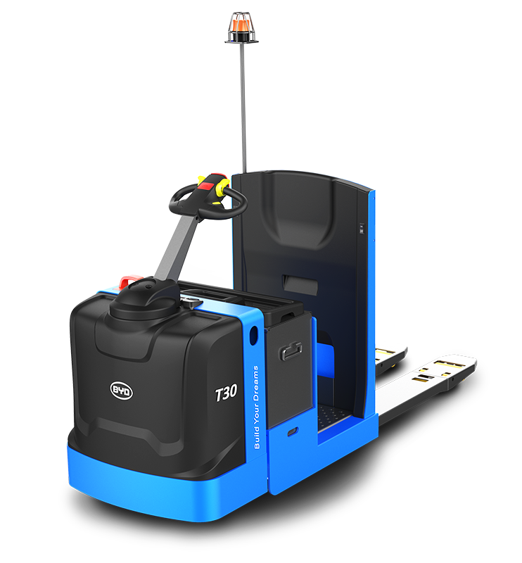 比亞迪叉車3.0T站駕式托盤搬運車參數配置報價